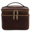 Темно-коричнева шкіряна косметичка-Нессер Tuscany Leather TL142045 Dark Brown Темно-коричнева шкіряна косметичка-Нессер Tuscany Leather TL142045 Dark Brown