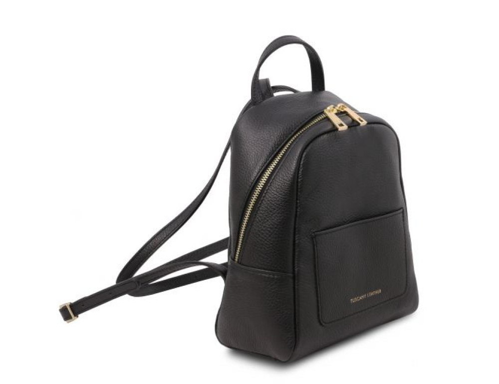 Стильний жіночий шкіряний рюкзак Tuscany Leather TL142052 Black - Фотографія № 3