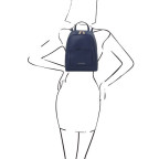 Темно-синій шкіряний рюкзак для жінки Tuscany Leather TL142052 Dark Blue - Фотографія № 101
