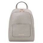 Сірий жіночий шкіряний рюкзак Tuscany Leather TL142052 Light Gray - Фотографія № 100