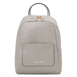 Серый женский кожаный рюкзак Tuscany Leather TL142052 Light Gray