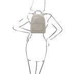 Сірий жіночий шкіряний рюкзак Tuscany Leather TL142052 Light Gray - Фотографія № 101