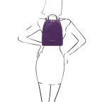 Фіолетовий жіночий шкіряний рюкзак Tuscany Leather TL142052 Purple - Фотографія № 101