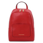 Червоний рюкзак з натуральної шкіри жіночий Tuscany Leather TL142052 Red - Фотографія № 100