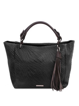 Чорна жіноча шкіряна сумка з Італії TL BAG TL142066 Black