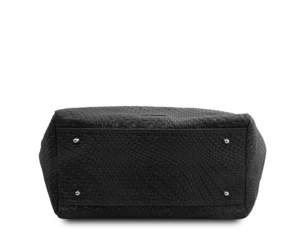 Чёрная женская кожаная сумка из Италии TL BAG TL142066 Black - Фото № 5