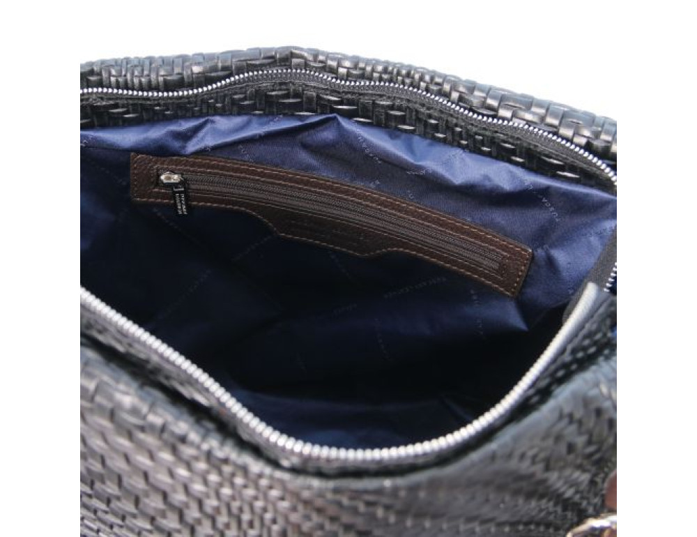 Чёрная женская кожаная сумка из Италии TL BAG TL142066 Black - Фото № 6