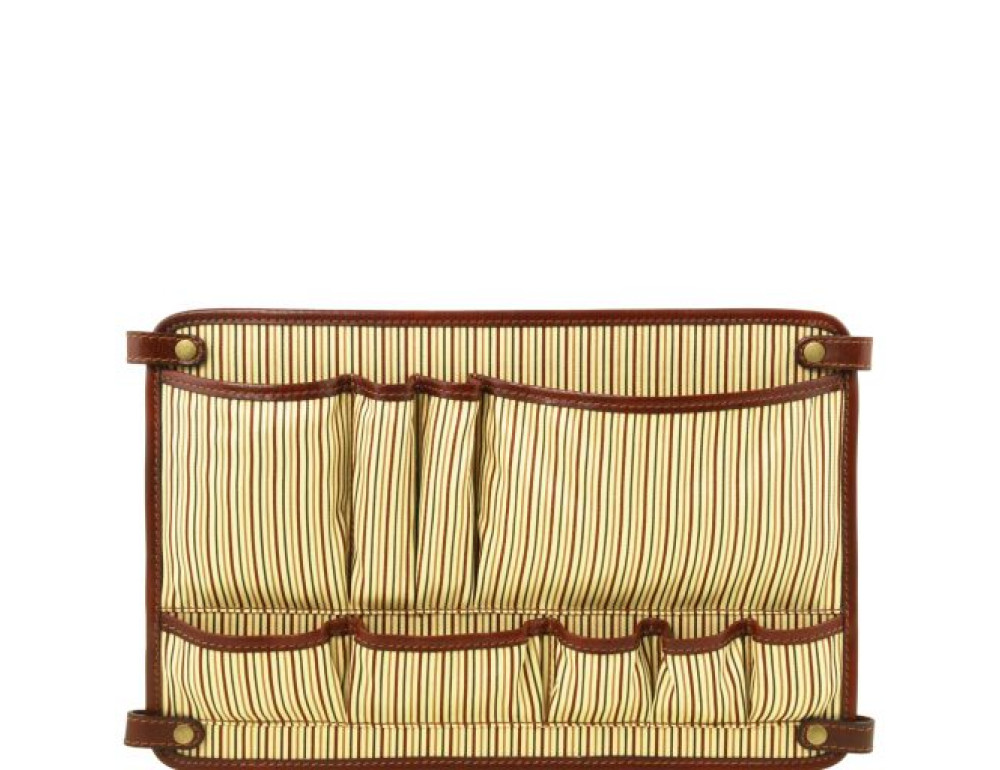 Чорний великий шкіряний портфель чоловічий Tuscany Leather TL142067 Black - Фотографія № 8