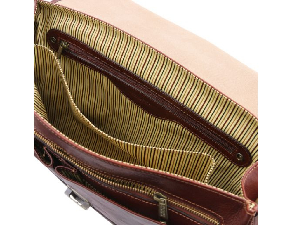 Чоловік шкіряний портфель MANTOVA Tuscany Leather TL142068 Brown - Фотографія № 3