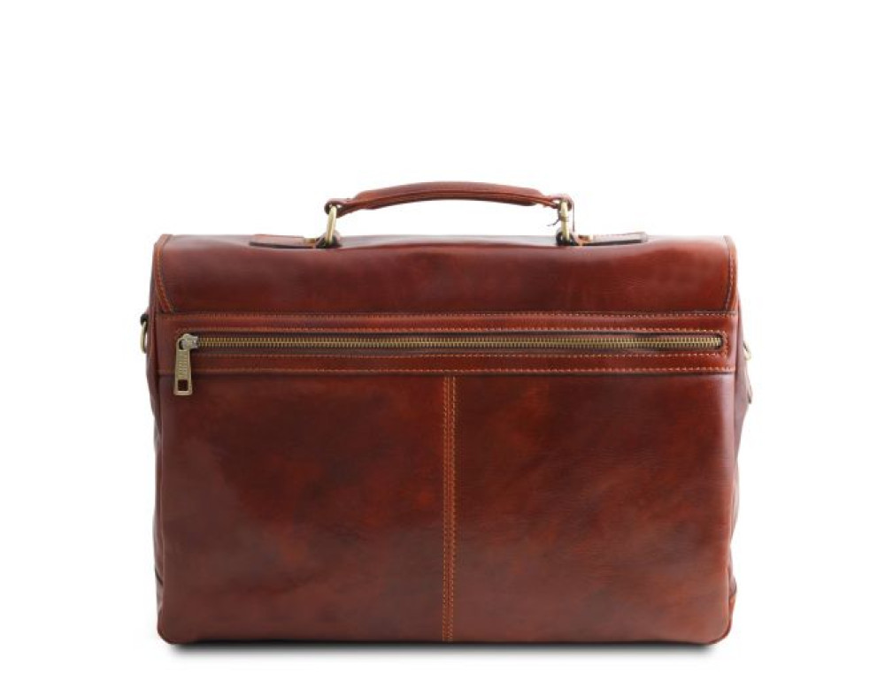 Чоловік шкіряний портфель MANTOVA Tuscany Leather TL142068 Brown - Фотографія № 5