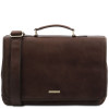 Чоловіча шкіряна сумка-портфель MANTOVA Tuscany Leather TL142068 Dark Brown