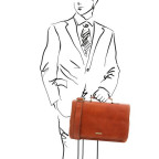 Велика шкіряна сумка через плече MANTOVA Tuscany Leather TL142068 Med - Фотографія № 101