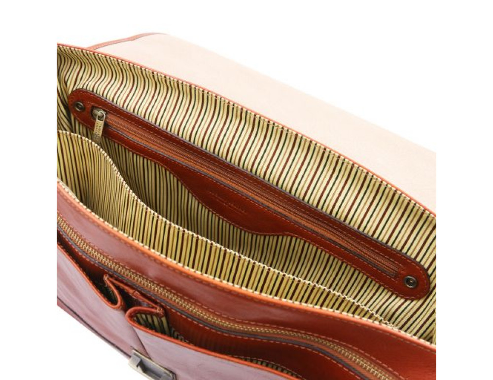 Велика шкіряна сумка через плече MANTOVA Tuscany Leather TL142068 Med - Фотографія № 3