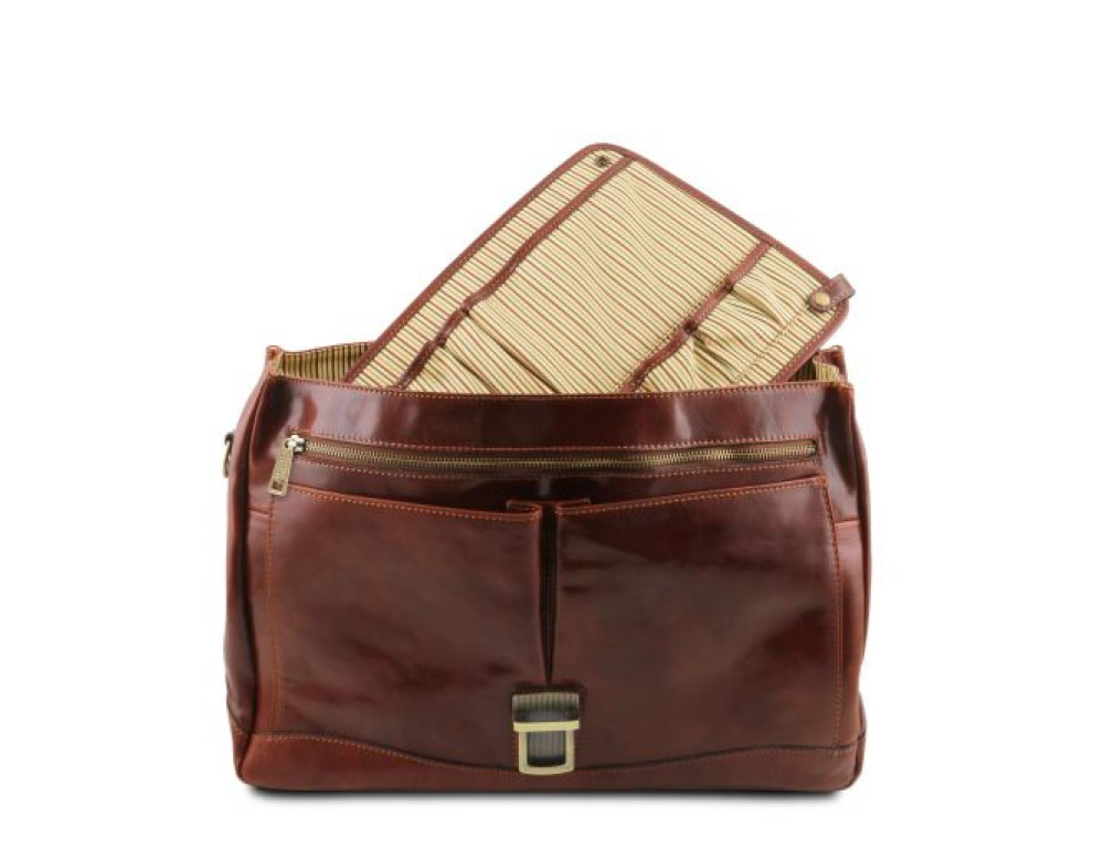 Велика шкіряна сумка через плече MANTOVA Tuscany Leather TL142068 Med - Фотографія № 5