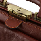 Чорний шкіряний саквояж з відкриваються дном Tuscany Leather TL142071 Black - Фотографія № 101
