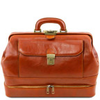 Світло-коричневий шкіряний саквояж Tuscany Leather TL142071 med - Фотографія № 100