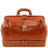 Світло-коричневий шкіряний саквояж Tuscany Leather TL142071 med