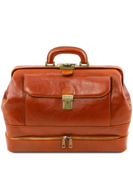 Светло-коричневый кожаный саквояж Tuscany Leather TL142071 med