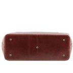 Чоловік шкіряний саквояж LEONARDO Tuscany Leathe TL142072 Dark Brown - Фотографія № 104