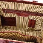 Чоловік шкіряний саквояж LEONARDO Tuscany Leathe TL142072 Dark Brown - Фотографія № 106