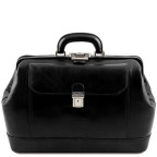 Чорний чоловічий саквояж з натуральної шкіри LEONARDO Tuscany Leathe TL142072 Black - Фотографія № 100