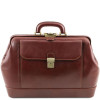 Коричневий шкіряний саквояж LEONARDO Tuscany Leathe TL142072 Brown