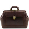 Чоловік шкіряний саквояж LEONARDO Tuscany Leathe TL142072 Dark Brown