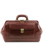 Чоловік шкіряний саквояж коричневого кольору Tuscany Leather TL142089 brown - Фотографія № 100