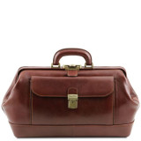 Мужской кожаный саквояж коричневого цвета Tuscany Leather TL142089 brown
