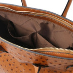 Жіночий класичний сумка зі шкіри страуса Tuscany Leather TL142120 COGNAC - Фотографія № 106