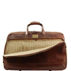 Шкіряна дорожня сумка на колесах Tuscany Leather TL3067 Brown - Фотографія № 101