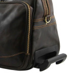 Шкіряна дорожня сумка величезного розміру Tuscany Leather TL3067 Dark Brown - Фотографія № 104