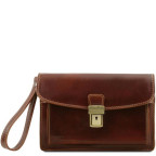 Коричнева шкіряна барсетка для чоловіка MAX Tuscany Leather TL8075 Brown - Фотографія № 100