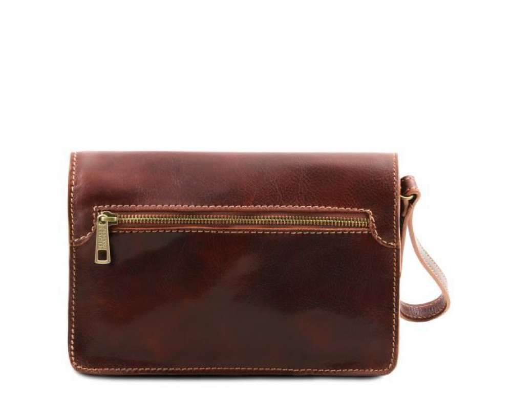 Коричнева шкіряна барсетка для чоловіка MAX Tuscany Leather TL8075 Brown - Фотографія № 3