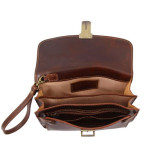 Коричнева шкіряна барсетка для чоловіка MAX Tuscany Leather TL8075 Brown - Фотографія № 104