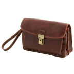 Коричнева шкіряна барсетка для чоловіка MAX Tuscany Leather TL8075 Brown - Фотографія № 105