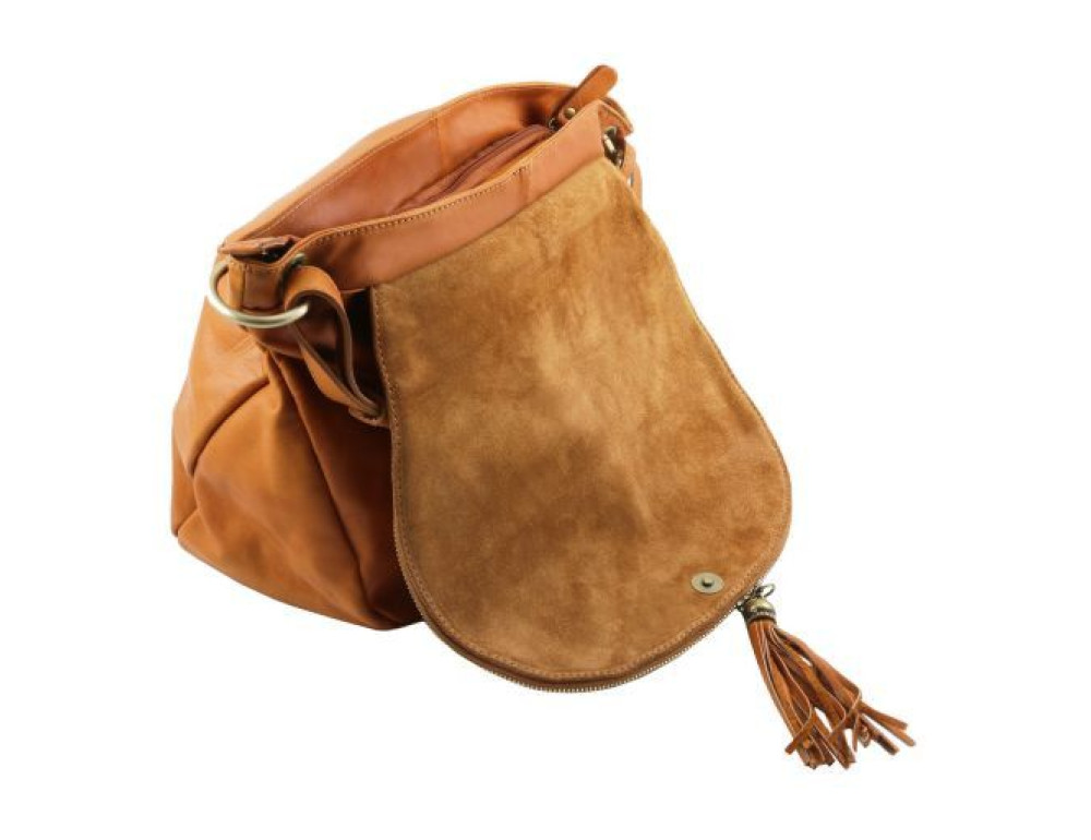 Жіноча шкіряна сумка крос-боді Tuscany Leather TL Bag TL141110 (Cinnamon) - Фотографія № 5