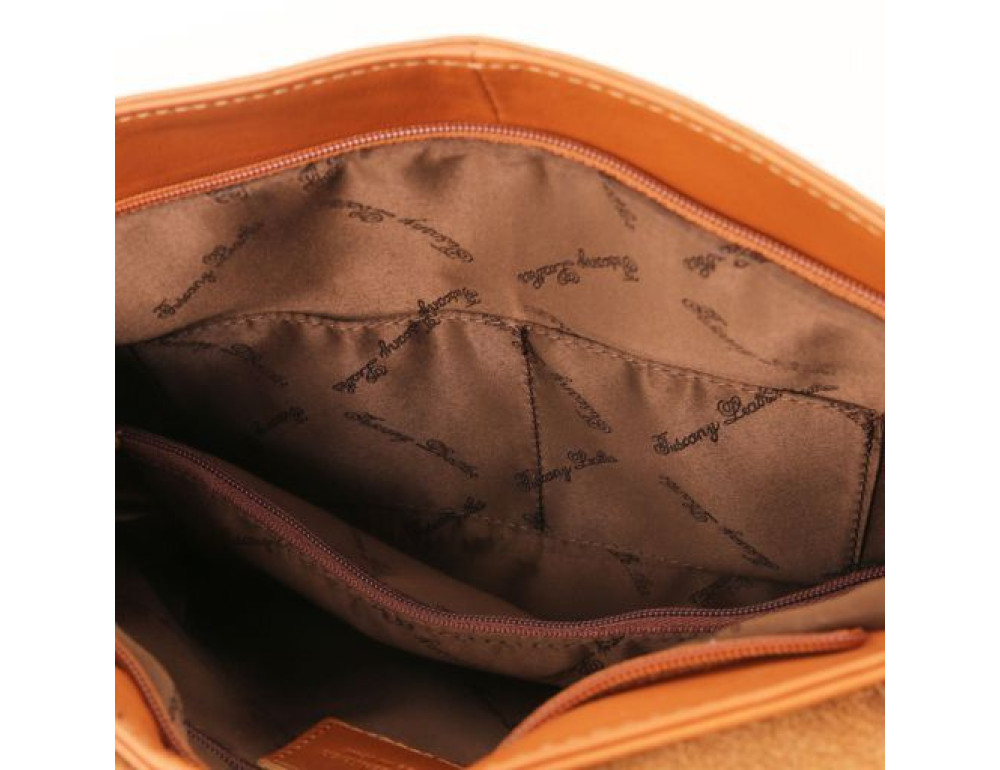 Жіноча шкіряна сумка крос-боді Tuscany Leather TL Bag TL141110 (Cinnamon) - Фотографія № 8