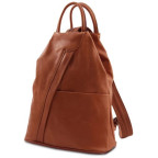 Шкіряний рюкзак Tuscany Leather Shanghai TL140963 (коньяк) - Фотографія № 101