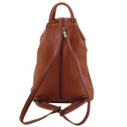 Шкіряний рюкзак Tuscany Leather Shanghai TL140963 (коньяк) - Фотографія № 102