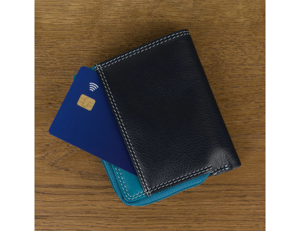 Маленький жіночий гаманець зі шкіри Visconti Chile RB112 BLUE M (RFID) - Фотографія № 6