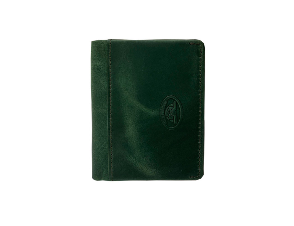 Мини-кошелёк из натуральной кожи быка Tony Perotti Arno 1034N deep green - Фото № 2