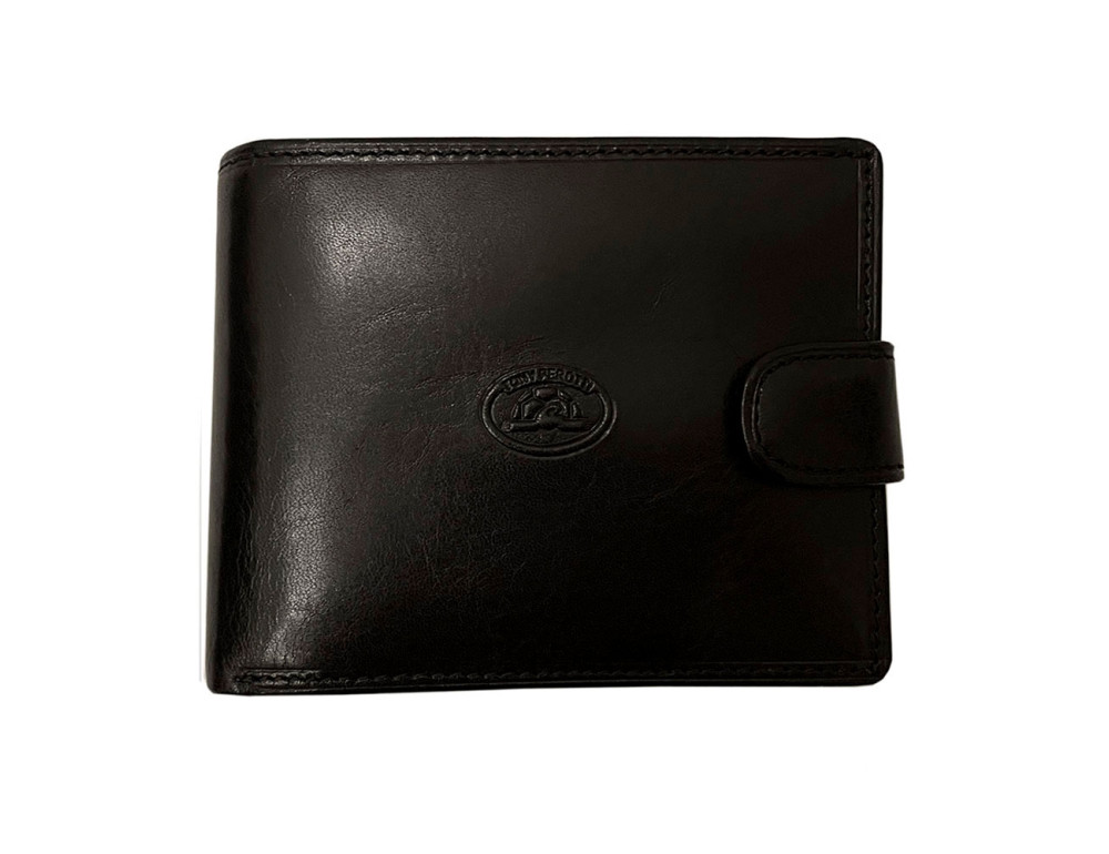 Мужской кошелёк из кожи быка Tony Perotti Italico 396A-Q nero - Фото № 1 Мужской кошелёк из кожи быка Tony Perotti Italico 396A-Q nero - Фото № 1