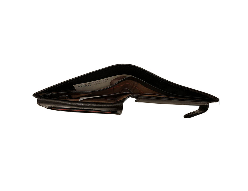 Мужской кошелёк из кожи быка Tony Perotti Italico 396A-Q nero - Фото № 6