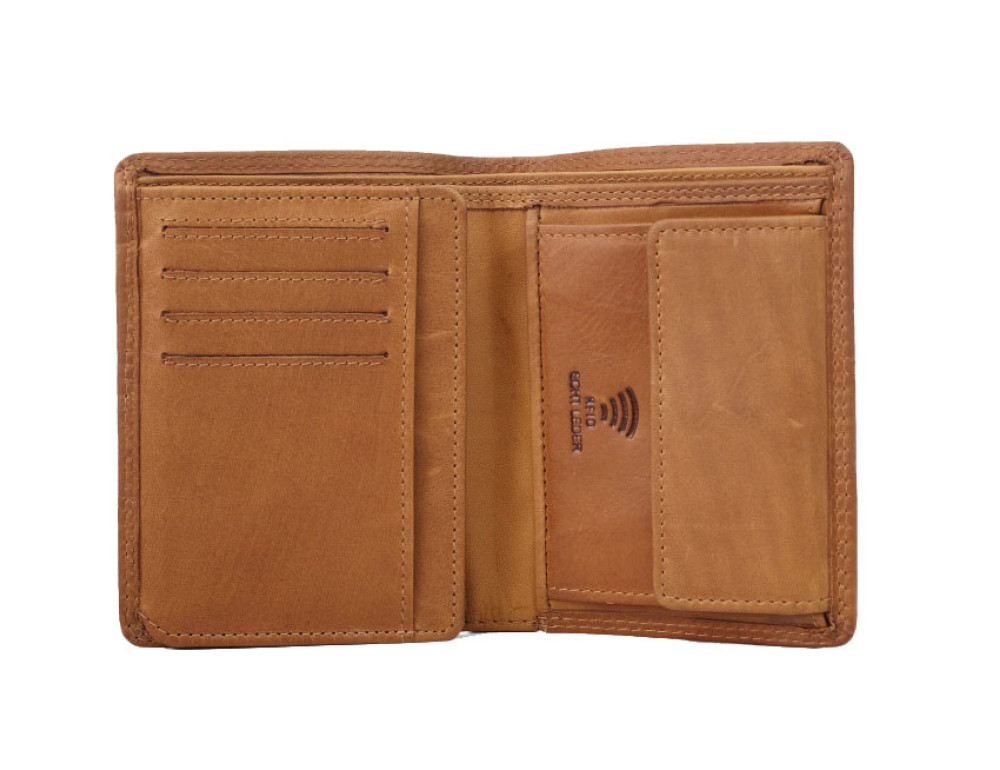 Чоловіче шкіряне портмоне Hill Burry 5125HB Brown (коричневе, Crazy Horse) - Фотографія № 3