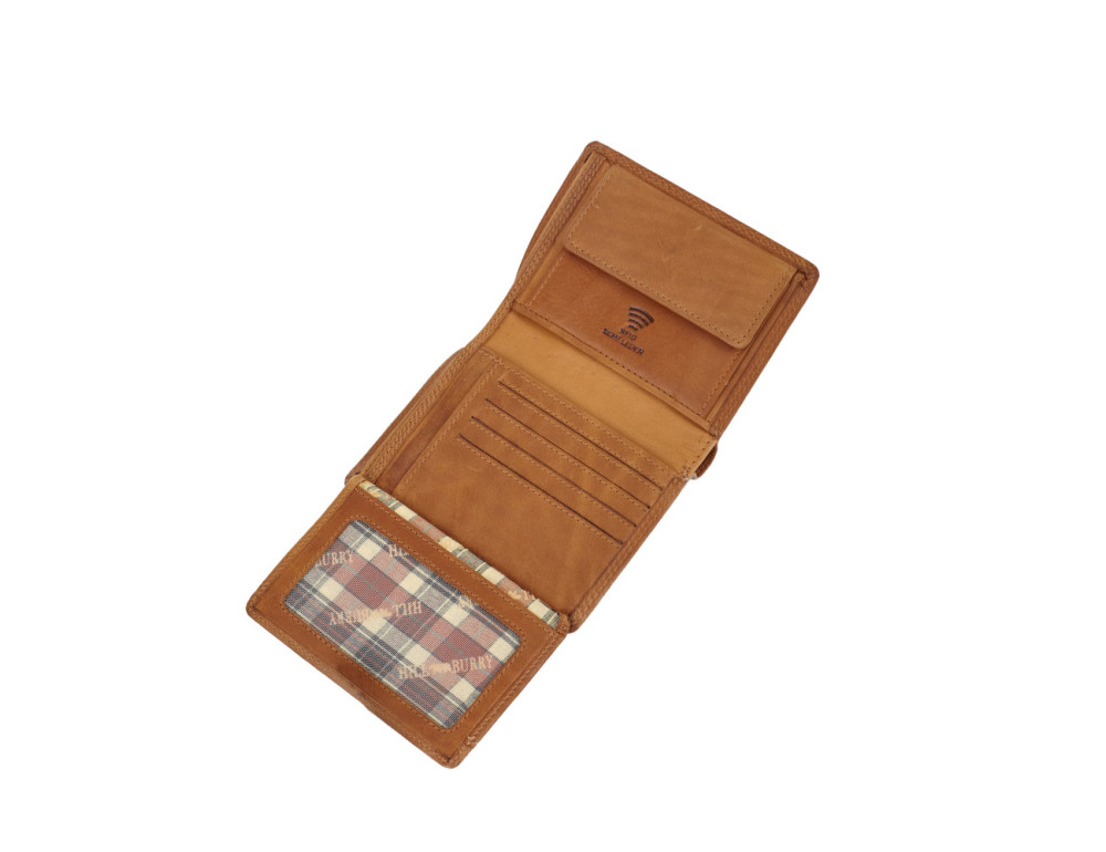 Чоловіче шкіряне портмоне Hill Burry 5125HB Brown (коричневе, Crazy Horse) - Фотографія № 4
