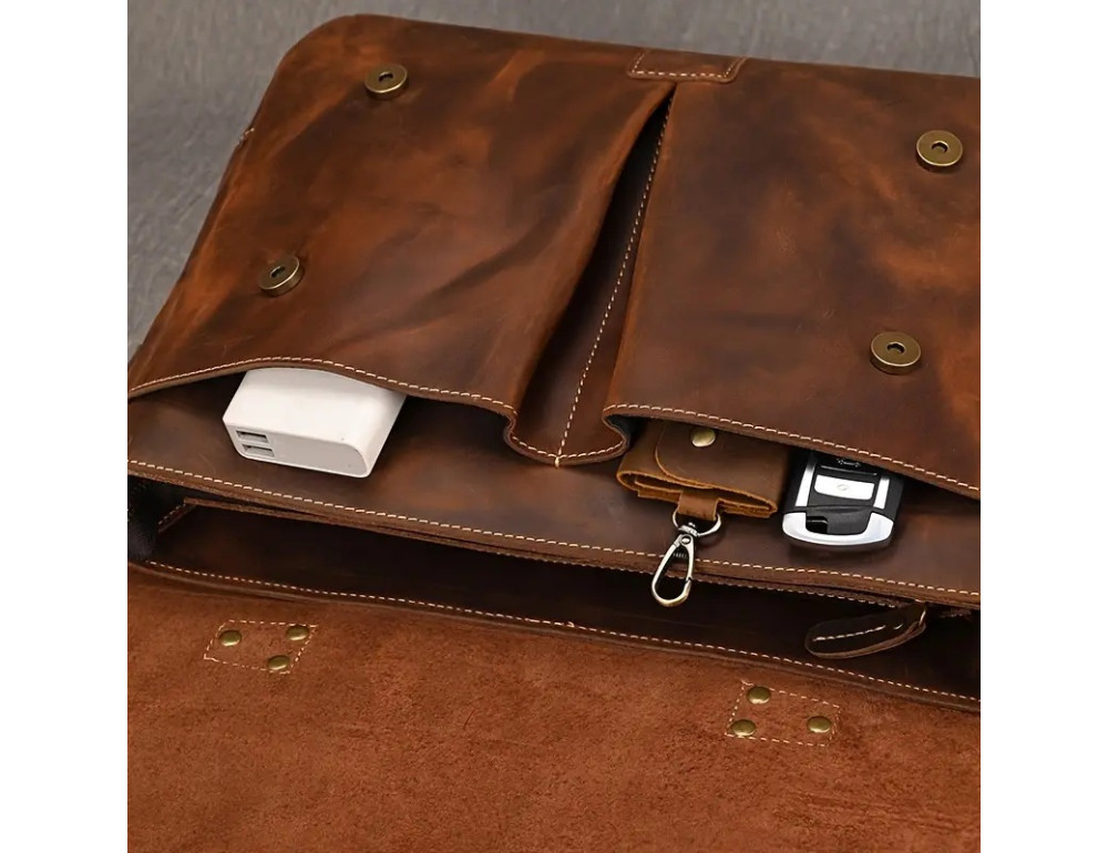 Чоловічий шкіряний портфель Bexhill BX3960 Brown (Crazy Horse) - Фотографія № 5