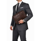 Шкіряна папка для документів A4 Hill Burry HB51173 Brown - Фотографія № 101