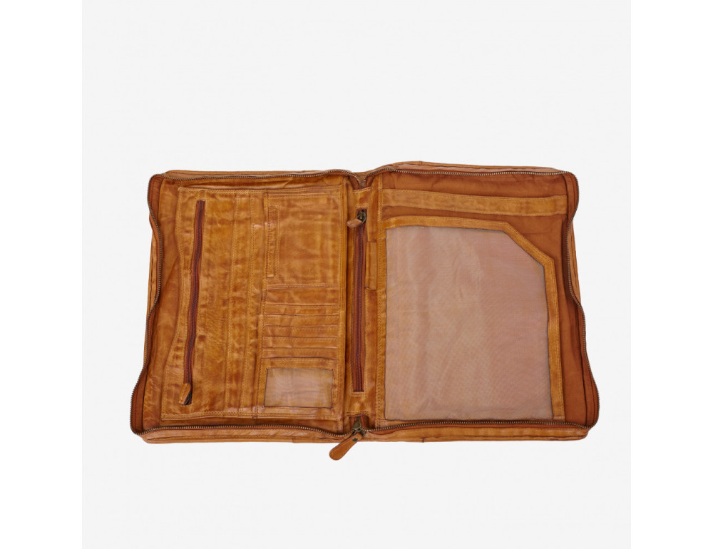 Папка для документов из вареной кожи Hill Burry HB51173Terra - Фото № 4