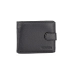 Чёрный кожаный портмоне на застёжке Marco Coverna M103 Black - Фото № 100 Чёрный кожаный портмоне на застёжке Marco Coverna M103 Black - Фото № 100